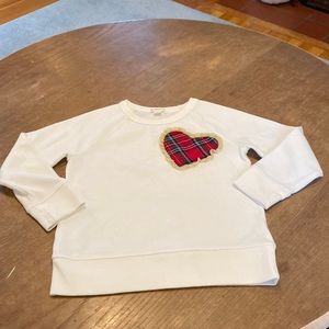 Crewcuts Tartan Heart Sweatshirt